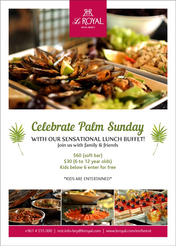 Palm Sunday at Le Royal Hotel